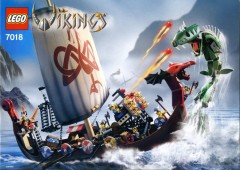 LEGO Vikings 7018 Viking Ship challenges the Midgard Serpent 