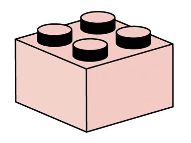 Конструктор LEGO (ЛЕГО) Bulk Bricks 10004 2x2 Sand Red Bricks
