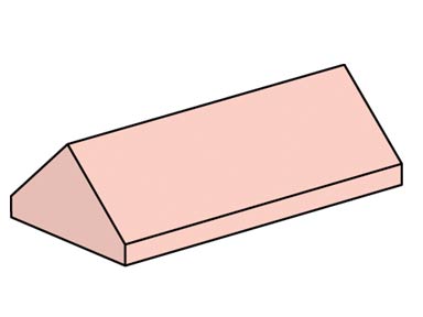 Конструктор LEGO (ЛЕГО) Bulk Bricks 10007 2x4 Sand Red Ridge Roof Tiles, Steep Sloped