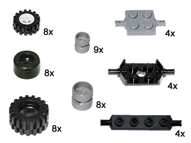 Конструктор LEGO (ЛЕГО) Bulk Bricks 10048 Small Wheels and Axles