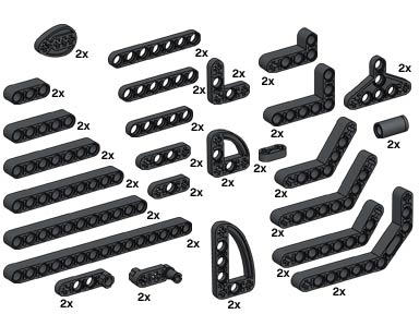 Конструктор LEGO (ЛЕГО) Bulk Bricks 10072 Technic Beams