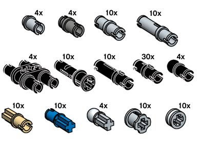 Конструктор LEGO (ЛЕГО) Bulk Bricks 10073 Technic Bushes