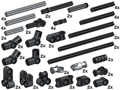 Конструктор LEGO (ЛЕГО) Bulk Bricks 10074 Technic Cross Axles