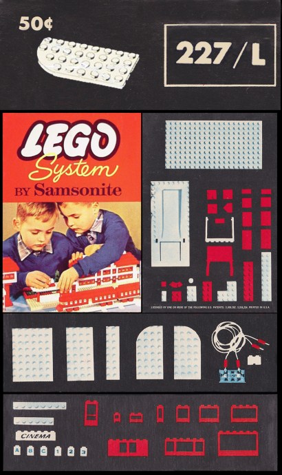 Конструктор LEGO (ЛЕГО) Samsonite 227_L 4 x 8 Left Curve Plates