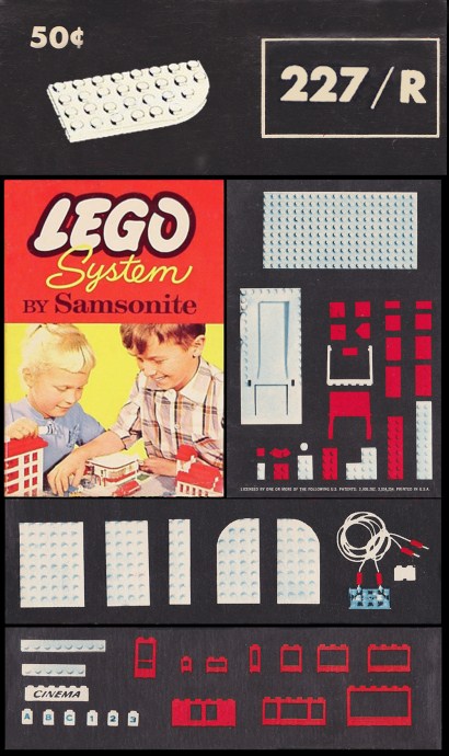 Конструктор LEGO (ЛЕГО) Samsonite 227_R 4 x 8 Right Curve Plates