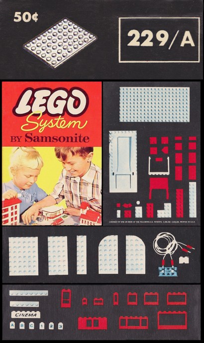 Конструктор LEGO (ЛЕГО) Samsonite 229_A 6 x 8 Plates