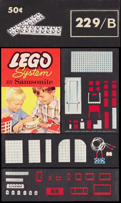 Конструктор LEGO (ЛЕГО) Samsonite 229_B 2 x 8 Plates