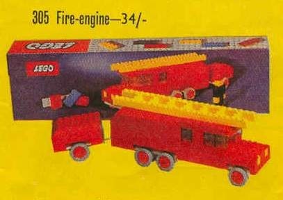 Конструктор LEGO (ЛЕГО) System 305 Fire Engine