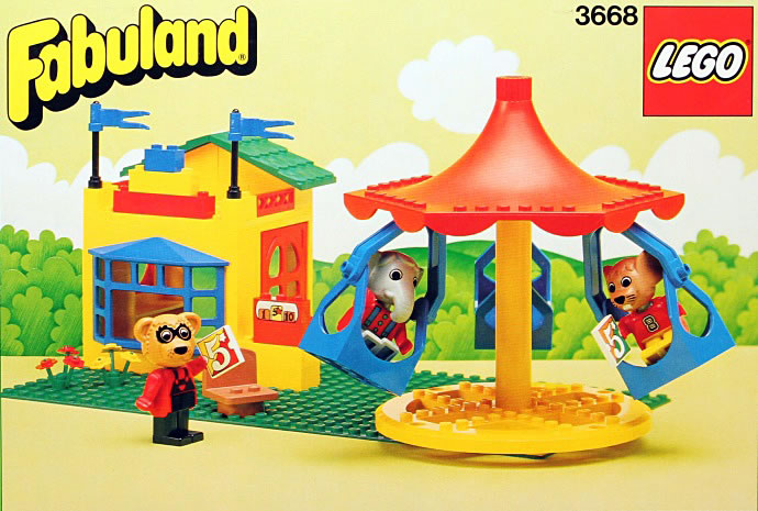 Конструктор LEGO (ЛЕГО) Fabuland 3668 Merry-Go-Round with Ticket Booth