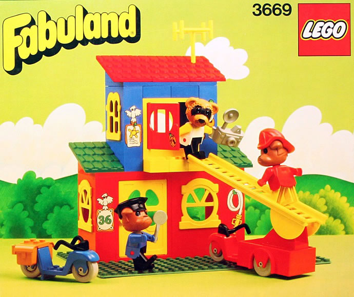 Конструктор LEGO (ЛЕГО) Fabuland 3669 Fire Station