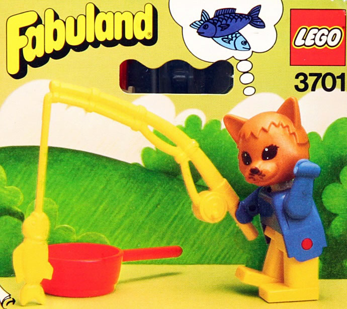 Конструктор LEGO (ЛЕГО) Fabuland 3701 Charlie Cat the fisherman