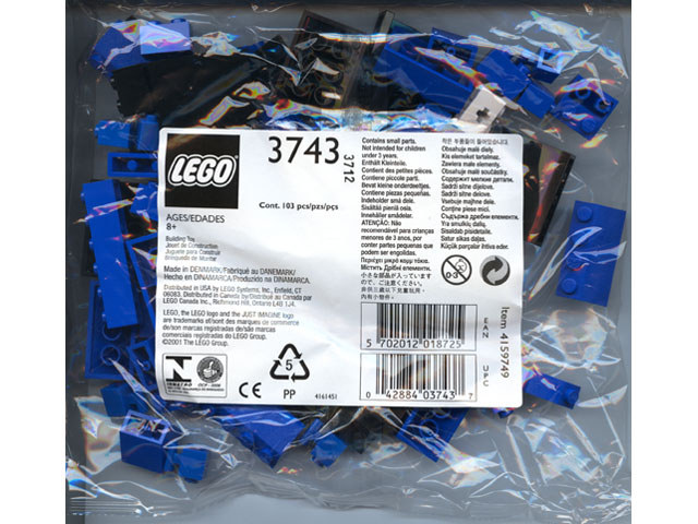 Конструктор LEGO (ЛЕГО) Trains 3743 Locomotive Blue Bricks