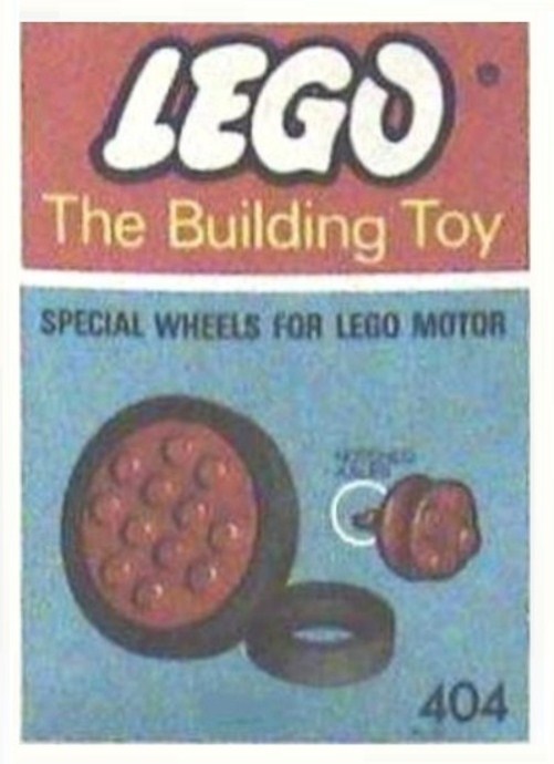 Конструктор LEGO (ЛЕГО) System 404 Wheels for Motor (The Building Toy)