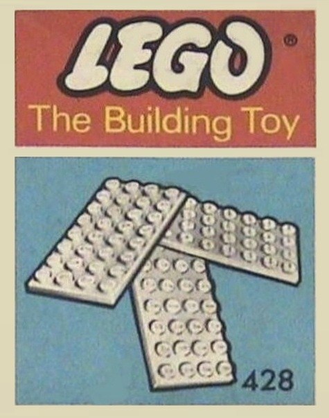 Конструктор LEGO (ЛЕГО) System 428 5 Plates 4 x 8 (The Building Toy)