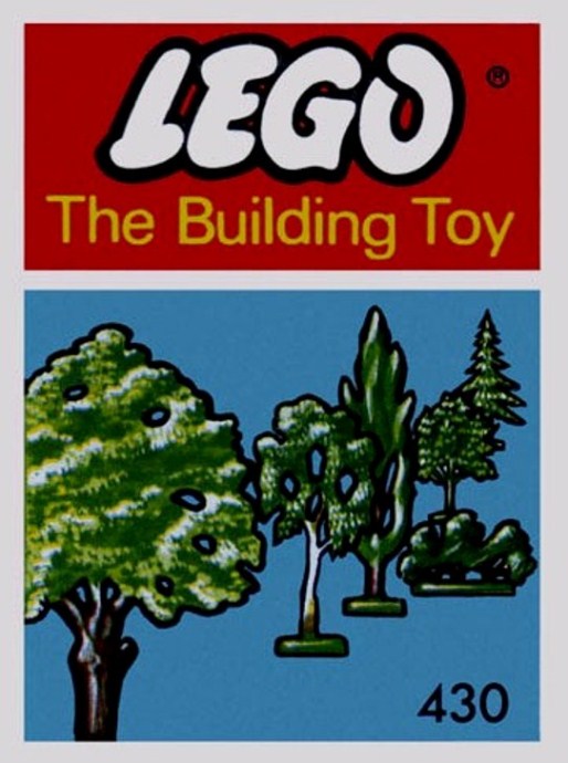 Конструктор LEGO (ЛЕГО) System 430 Six Trees and Bushes (The Building Toy)