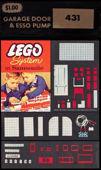 Конструктор LEGO (ЛЕГО) Samsonite 431 Garage Door and Esso Pumps