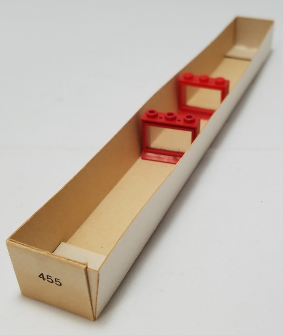 Конструктор LEGO (ЛЕГО) System 455 1 x 3 x 2 Window, Red or White