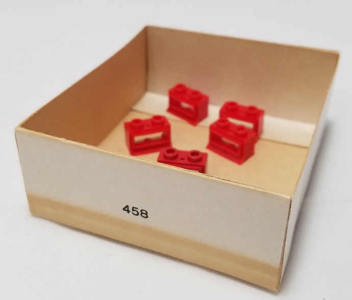 Конструктор LEGO (ЛЕГО) System 458 1 x 2 x 1 Window, Red or White