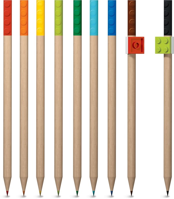 Конструктор LEGO (ЛЕГО) Gear 5005148 9 Pack Colored Pencil with Toppers Pack