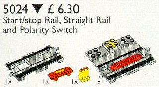 Конструктор LEGO (ЛЕГО) Service Packs 5024 Duplo Start / Stop Rail, Single Rail, Change of Direction Switch
