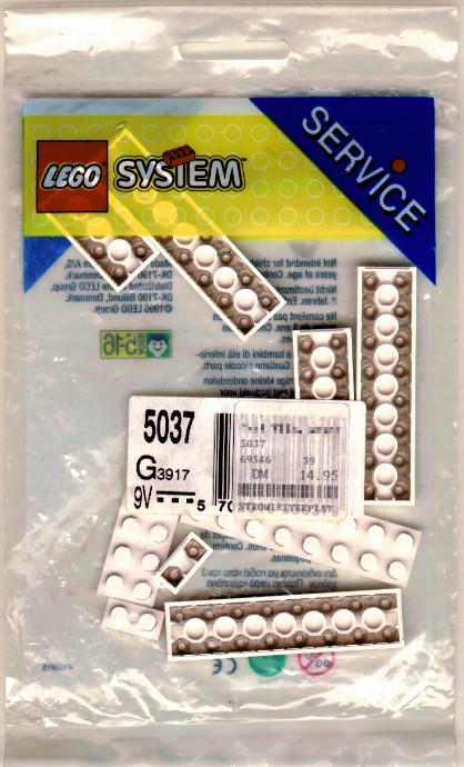 Конструктор LEGO (ЛЕГО) Service Packs 5037 Current-Carrying Bricks 9 V Assorted Sizes