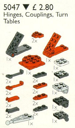 Конструктор LEGO (ЛЕГО) Service Packs 5047 Hinges, Couplings and Turntables