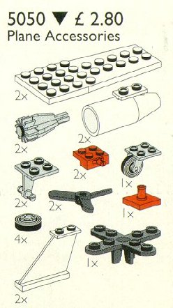 Конструктор LEGO (ЛЕГО) Service Packs 5050 Aeroplane Accessories