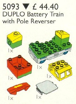 Конструктор LEGO (ЛЕГО) Service Packs 5093 Duplo Battery Train with Polarity Switch