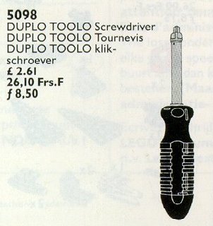 Конструктор LEGO (ЛЕГО) Service Packs 5098 Duplo Toolo Screwdriver
