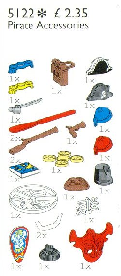 Конструктор LEGO (ЛЕГО) Service Packs 5122 Pirate Accessories