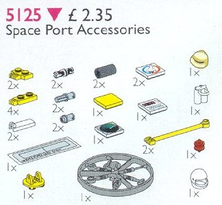 Конструктор LEGO (ЛЕГО) Service Packs 5125 Space Port Accessories (Launch Command Accessories)