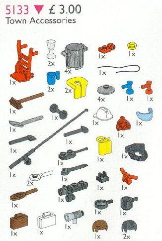 Конструктор LEGO (ЛЕГО) Service Packs 5133 Town Accessories