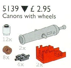 Конструктор LEGO (ЛЕГО) Service Packs 5139 Pirate Cannon and Wheels
