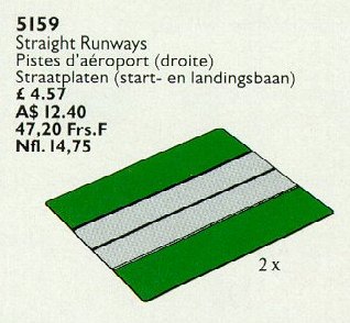 Конструктор LEGO (ЛЕГО) Service Packs 5159 Two Straight Airport Runways