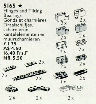 Конструктор LEGO (ЛЕГО) Service Packs 5165 Hinges, Couplings and Tilting Bearings