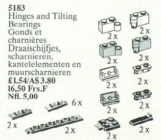 Конструктор LEGO (ЛЕГО) Service Packs 5183 Hinges and Tilting Bearings