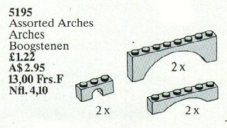 Конструктор LEGO (ЛЕГО) Service Packs 5195 Assorted Arches