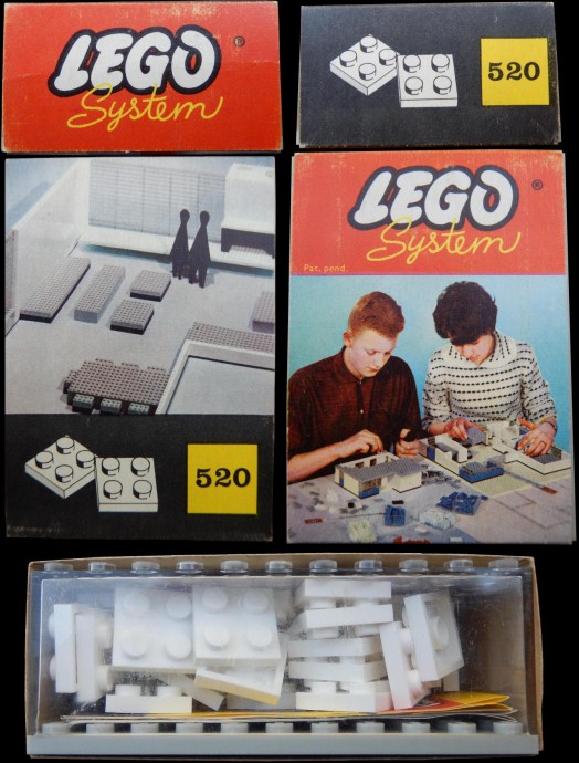 Конструктор LEGO (ЛЕГО) System 520 2 x 2 Plates (architectural hobby und modelbau version)