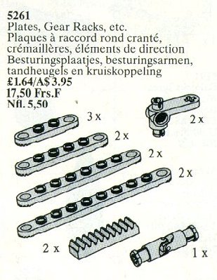 Конструктор LEGO (ЛЕГО) Service Packs 5261 Plates and Gear Racks