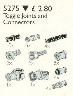 Конструктор LEGO (ЛЕГО) Service Packs 5275 Toggle Joints and Connector Pegs and Rods