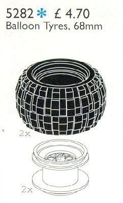 Конструктор LEGO (ЛЕГО) Service Packs 5282 Balloon Tyres 68.8 mm