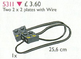 Конструктор LEGO (ЛЕГО) Service Packs 5311 Two 2 x 2 Plates with Wire, 25.6 cm