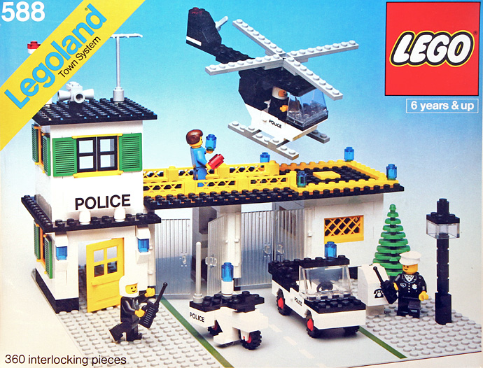 Конструктор LEGO (ЛЕГО) Town 588 Police Headquarters
