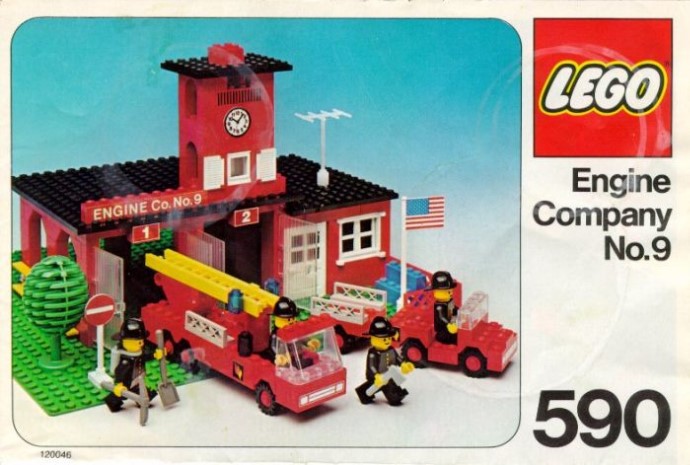 Конструктор LEGO (ЛЕГО) Town 590 Engine Co. No. 9