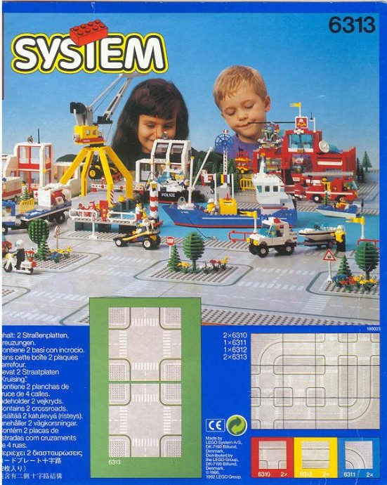 Конструктор LEGO (ЛЕГО) Town 6313 Road Plates, Cross