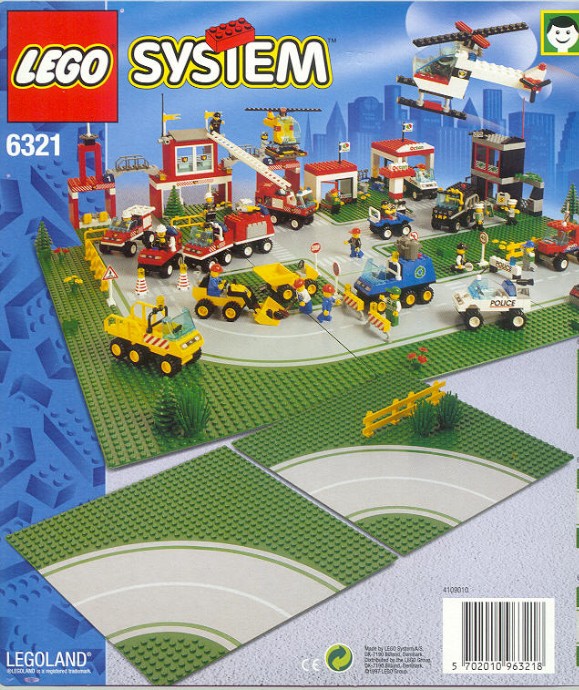 Конструктор LEGO (ЛЕГО) Town 6321 Road Plates, Curved