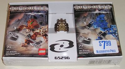 Конструктор LEGO (ЛЕГО) Bionicle 65296 Bionicle twin-pack with gold mask