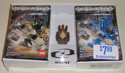 Конструктор LEGO (ЛЕГО) Bionicle 65297 Bionicle twin-pack with gold mask