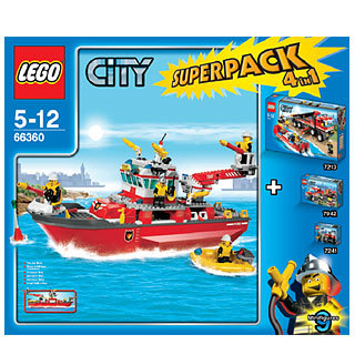 Конструктор LEGO (ЛЕГО) City 66360 City Super Pack 4 in 1