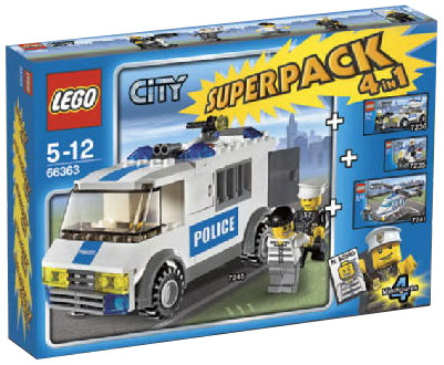 Конструктор LEGO (ЛЕГО) City 66363 City Super Pack 4 in 1